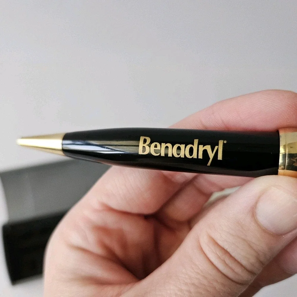 RARE Benadryl Neosporin Pharma Drug Rep Pen Laser Light Pointer W Case *AS IS*